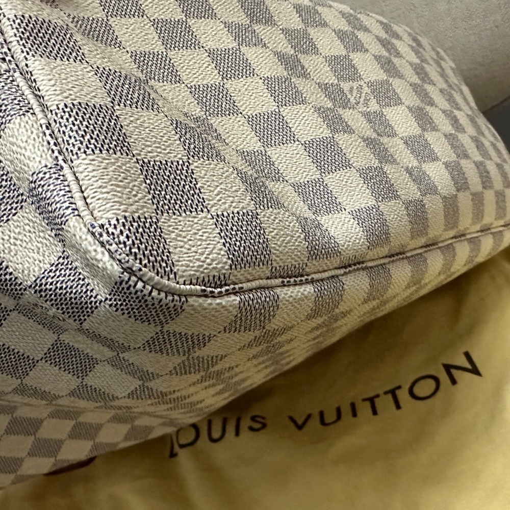 LV Neverfull MM Damier Azure Rose Beige - Picture 6 of 16